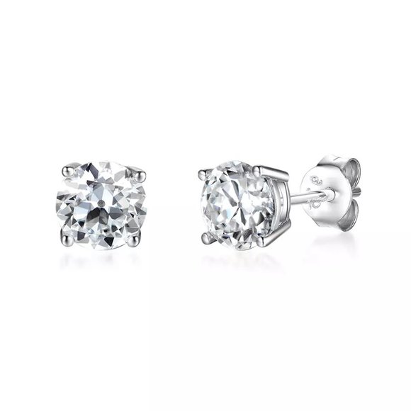 Certified 1ct. t.w. Diamond Brilliant Cut Stud Earrings - Picture 5 of 16